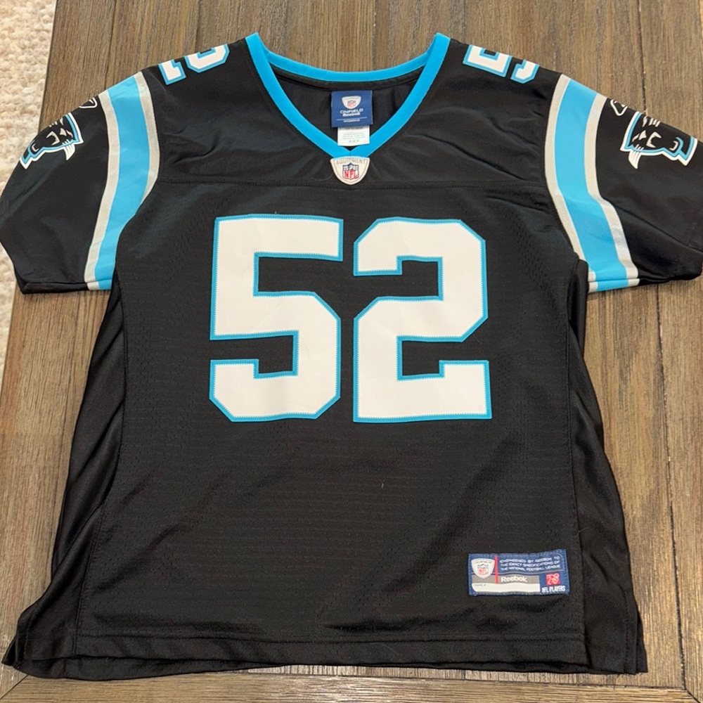 Reebok Carolina Panthers jersey #52 Beason youth medium